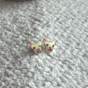 Cute Little Dog Stud Earrings